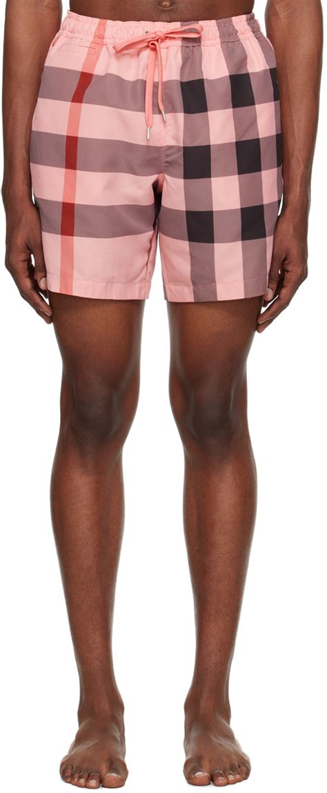 burberry shorts swim|Burberry check swim shorts.